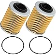 OCEAIR 420956123 X3 Oil Filter for Can Am Maverick X3 2017-2023 Max Turbo R RR 2019-2023 Ryker STD 600 900 ACE Sea-Doo Ski-Doo Spark 2 Up 3 Up SBT 36-115#420956120 with O-Rings Pack of 2