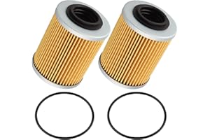 OCEAIR 420956123 X3 Oil Filter for Can Am Maverick X3 2017-2023 Max Turbo R RR 2019-2023 Ryker STD 600 900 ACE Sea-Doo Ski-Doo Spark 2 Up 3 Up SBT 36-115#420956120 420256188 with O-Rings Pack of 2