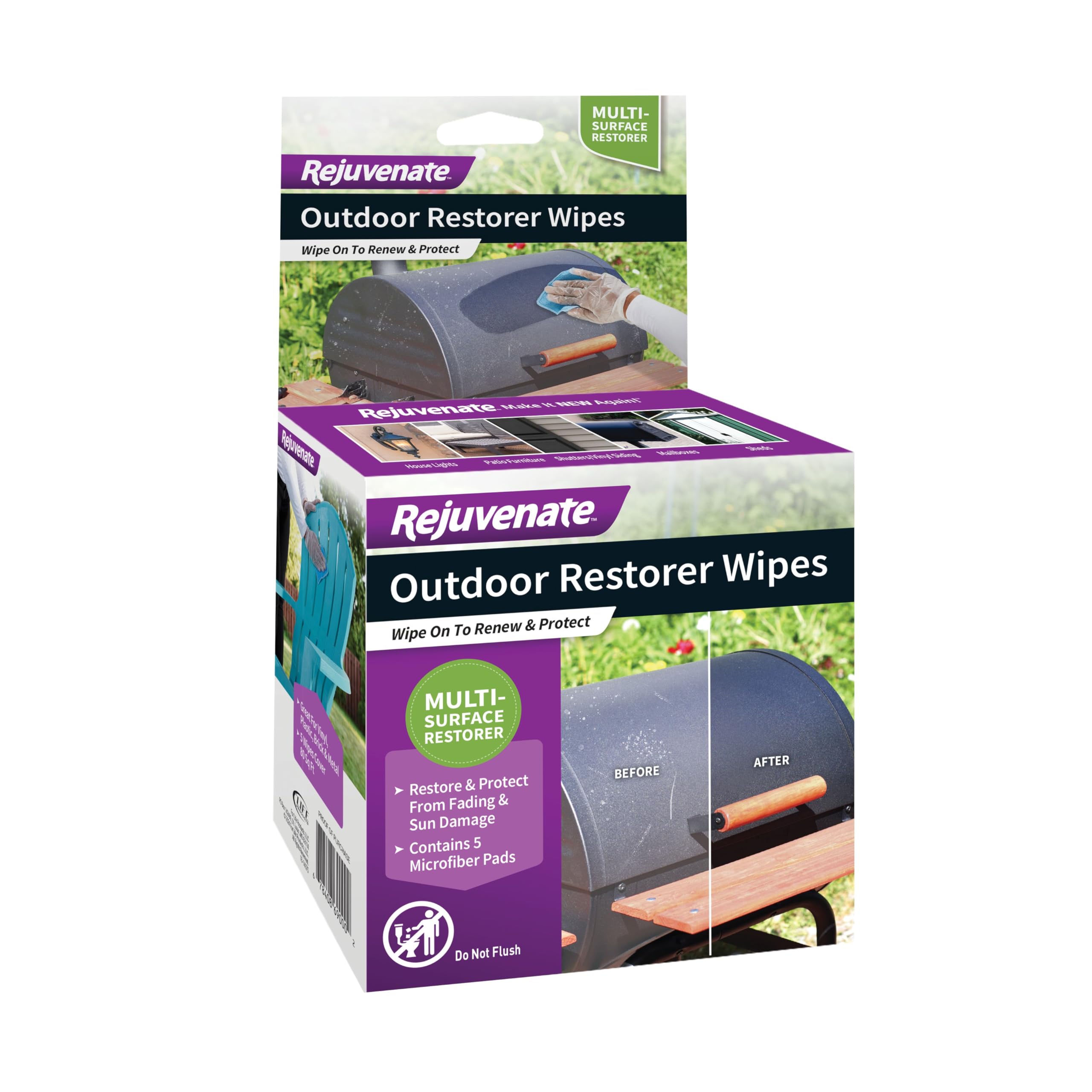 Photo 1 of Rejuvenate® Rjrestwipes Pre-saturated Restorer Wipes, 4" X 4", 4 pack
