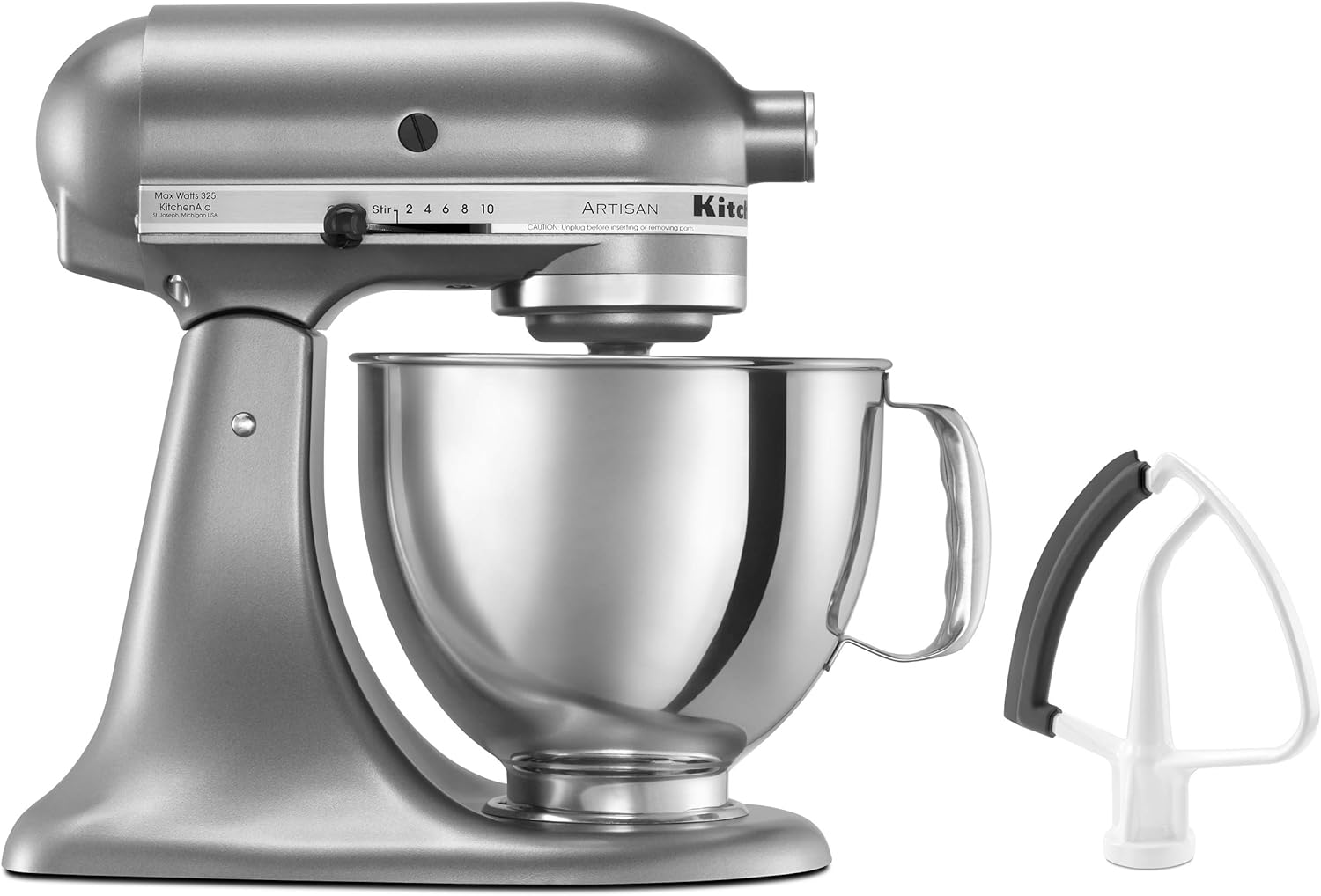 KitchenAid KSM150FECU Artisan Bundle Stand Mixers, 5 quart, Contour Silver
