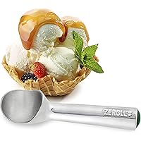 Zeroll Original Ice Cream Scoop with Unique Liquid Filled Heat Conductive Handle Simple One Piece Aluminum Design Easy Releas