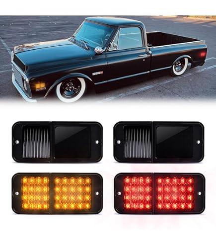 Amazon.com: Parts N Go 1968-1972 C10 Marker Light Set Front or