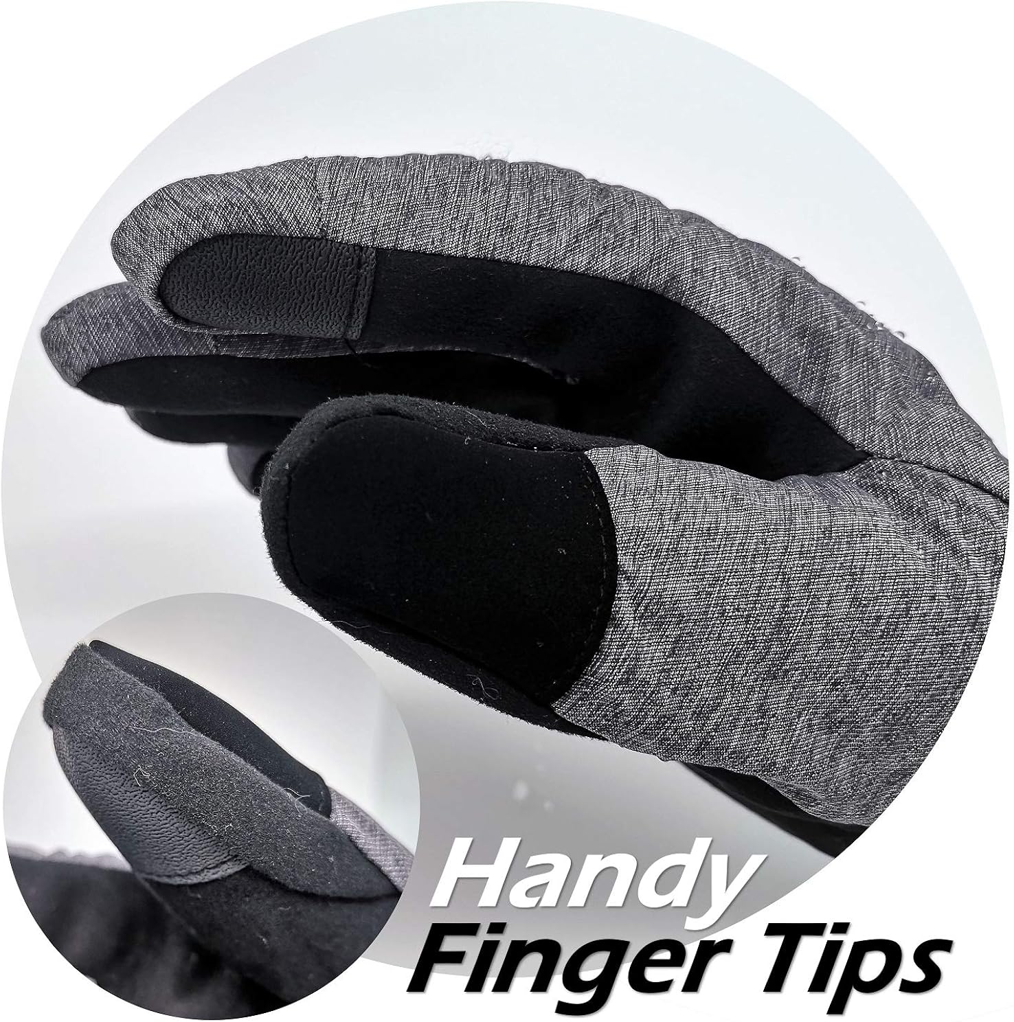 HIGHCAMP Winter Ski Snow Mittens for Women - Warm Waterproof Gloves with Drawstring for Cold Weather - Snowboarding, Skiing, Shoveling & More Outdoor Sports : Clothing