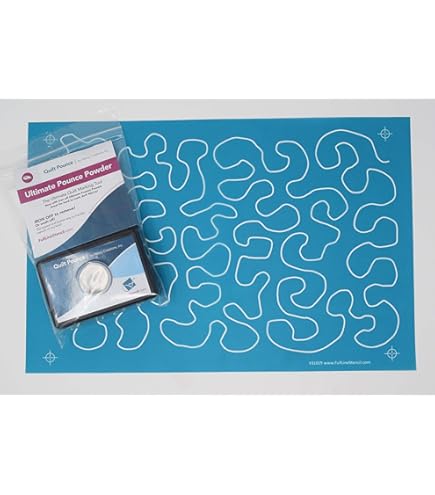 Full Line Stencil - Big Stipple Meander - Edge To Edge - View #4