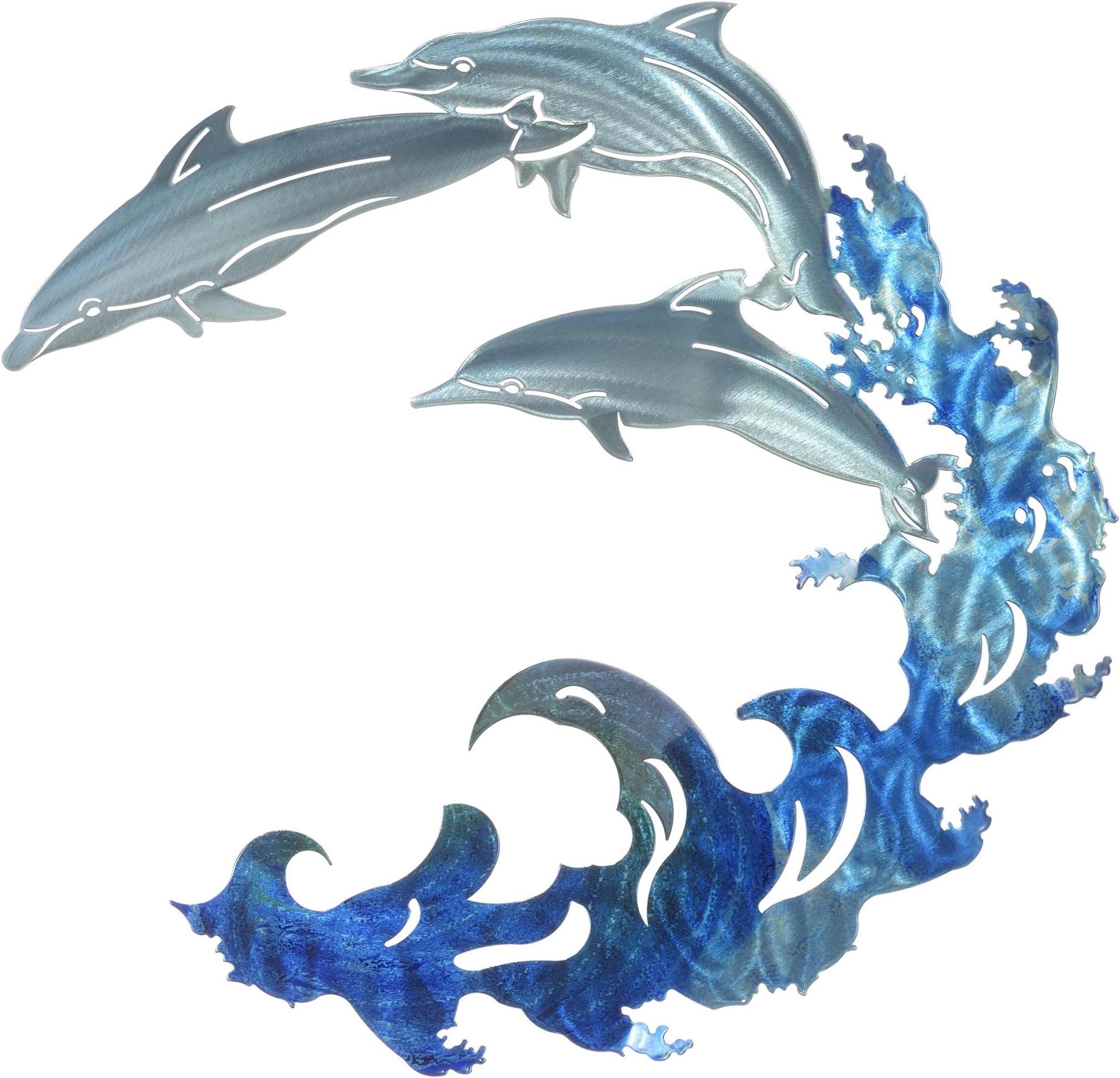 Next Innovations WA3DDOLPHIN CB Dolphin Refraxions 3D Wall Art