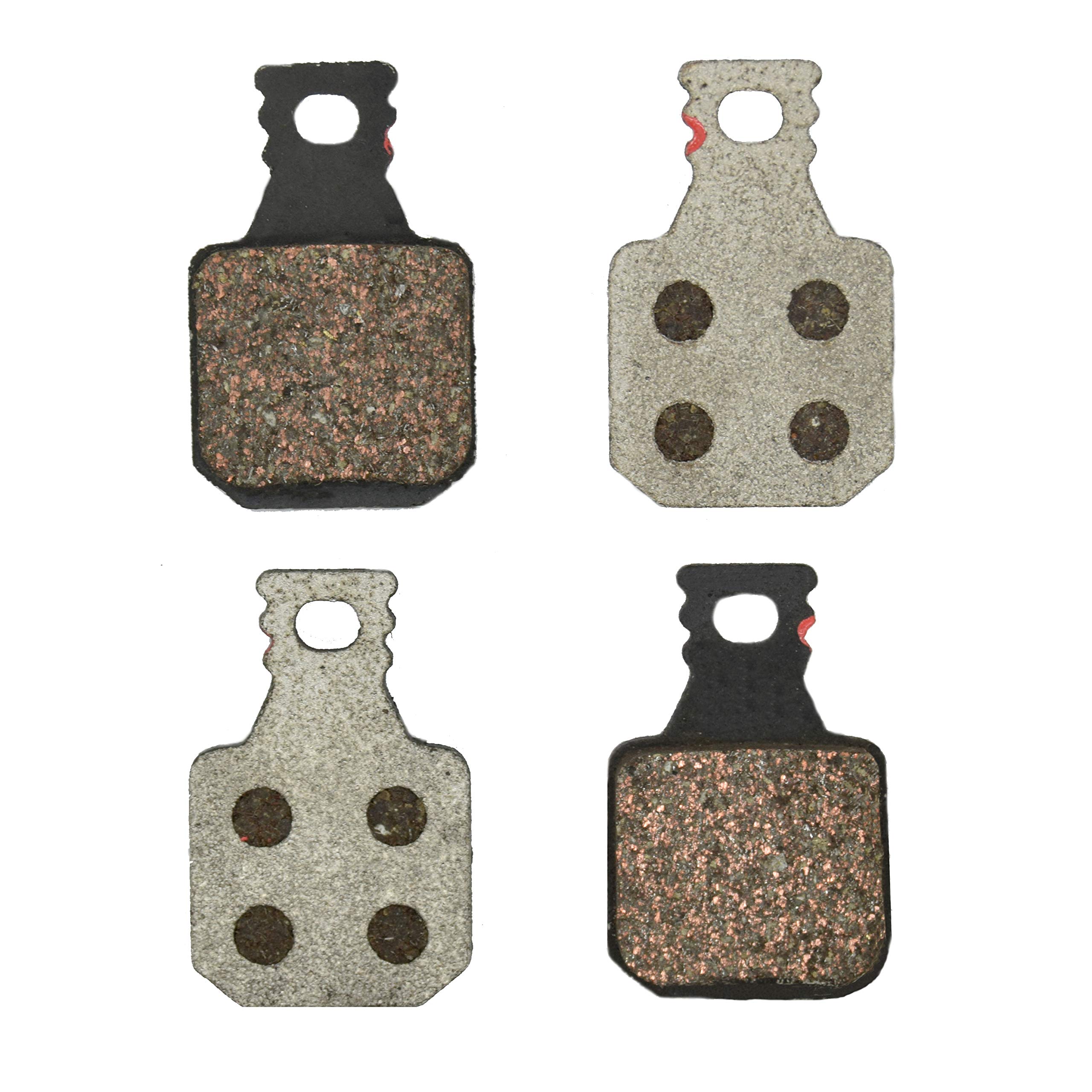 EBC Brakes CFA660/4 Disc Brake Pads, Compatible with Magura MT5/MT7, Red – Organic (Soft)