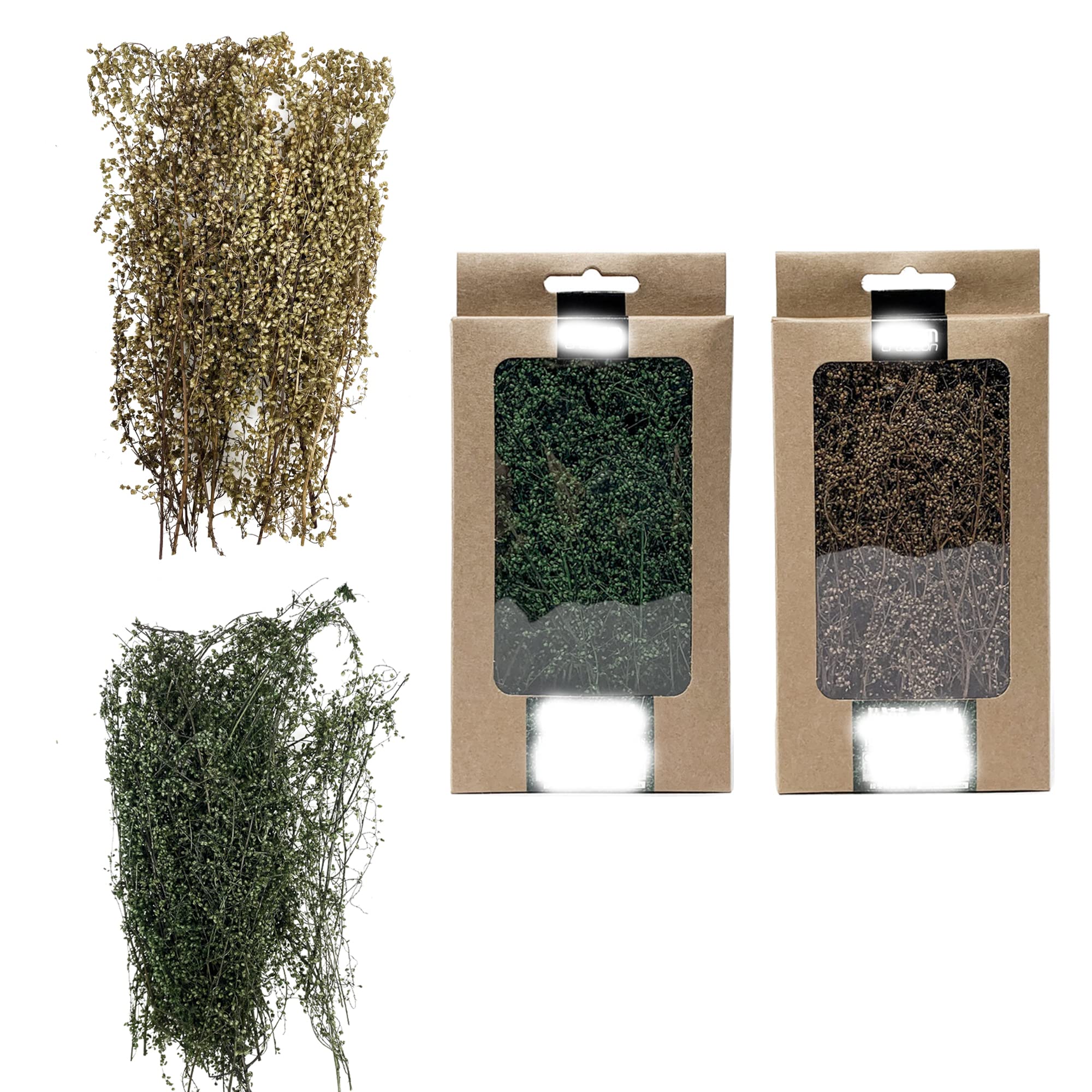 Cayway DIY Miniature Static Grass Tuft Miniature Shrubs Bushes Model Trees Bush for Miniature Tabletop Games Model Railway Off-Road Construction Pack of 2 (NC-000251)