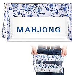 Sanwuta Empty Mahjong Tile Bag, Clear Mahjong Case