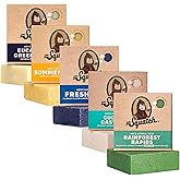 Dr. Squatch Natural Men’s Bar Soap - Cold Process Body Soap Bar with Natural Oils - Gifts for Men - Summer Citrus, Coconut Castaway, Fresh Falls, Eucalyptus Greek Yogurt & more (5 oz, 5-Pack)