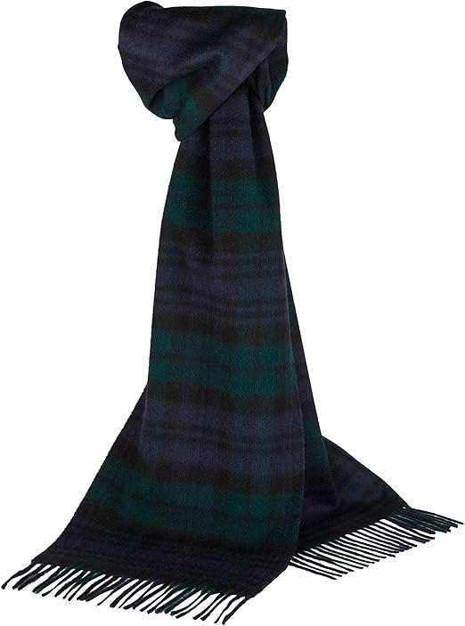 Johnstons of Elgin Cashmere Unisex Tartan Scarf Amazon.co.uk Kitchen
