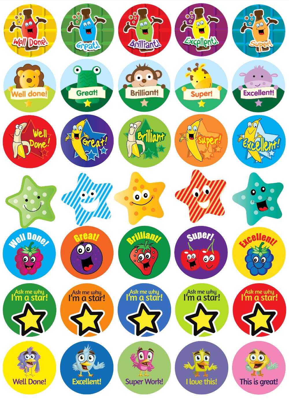 SuperStickers Scratch 'n' Sniff Smelly Reward Stickers - Bumper Pack of 350 with Multiple Messages, Images and Smells.