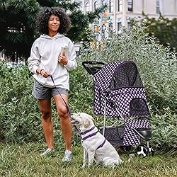 MoNiBloom 3 Wheels Pet Dog Cat Stroller for Small