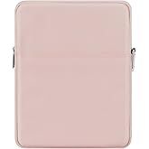 MoKo 9-11 Inch Tablet Sleeve Bag Carrying Case Fits New 11-inch iPad Pro M4/iPad Air M2 2024, Air 5/4/3 10.9"/10.5", Pro 11 M2, i-Pad10th 10.9, i-Pad9/8th Gen 10.2, Tab S8/S9 11", Pink