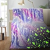 TEHALK Unicorn Glow in The Dark Blanket, Unicorn Blanket for Girls/Kids, Unicorns Gifts for Girls Age 3-12, Toddler Blanket for Kids, Soft Fleece Blanket Throw Birthday Gift 40"x60"