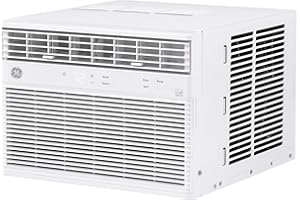 GE Window Air Conditioner 8000 BTU, Wi-Fi Enabled, Energy-Efficient Cooling for Medium Rooms, 8K BTU Window AC Unit with Easy Install Kit, Control Using Remote or Smartphone App