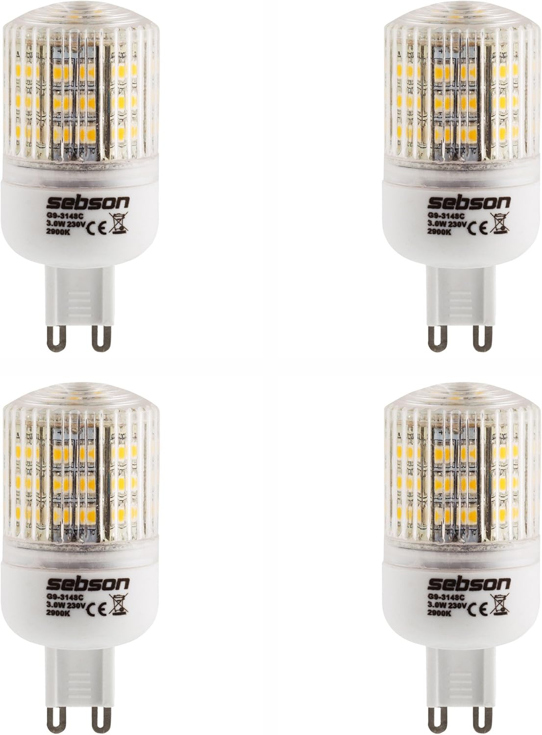SEBSON G9 3 Watt LED Bulb One 25 W Bulb 240 lumens G9 LED Warm