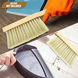 Newman and Cole Natural Wooden Hand Brush Soft Synthetic Bristle view 5