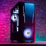 Cooler Master MasterBox 500 Mid-Tower PC Case ARGB FineMesh Tempered Glass ATX view 2