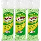 Libman Gator Mop Refill Heads, Extra-Absorbent 9" Sponge, 3 Pack | Extra-absorbent, cellulose-coated sponge replacement heads for Libman 9" Gator Mop; 3-pack.
