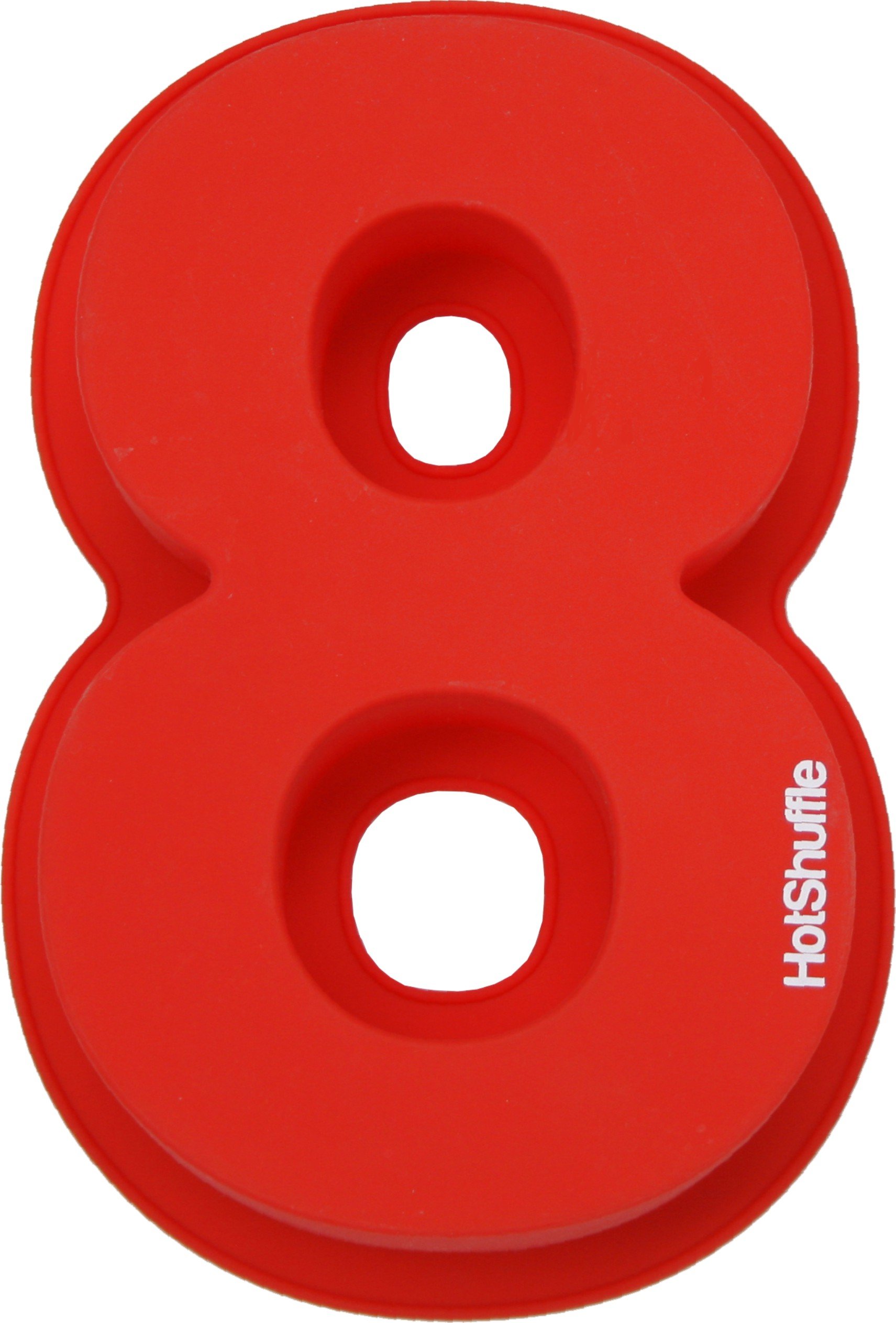 HotShuffle 13 Inch (33cm) XL Silicone Number Cake Tin Mould Baking Birthday Anniversary (Number 8)