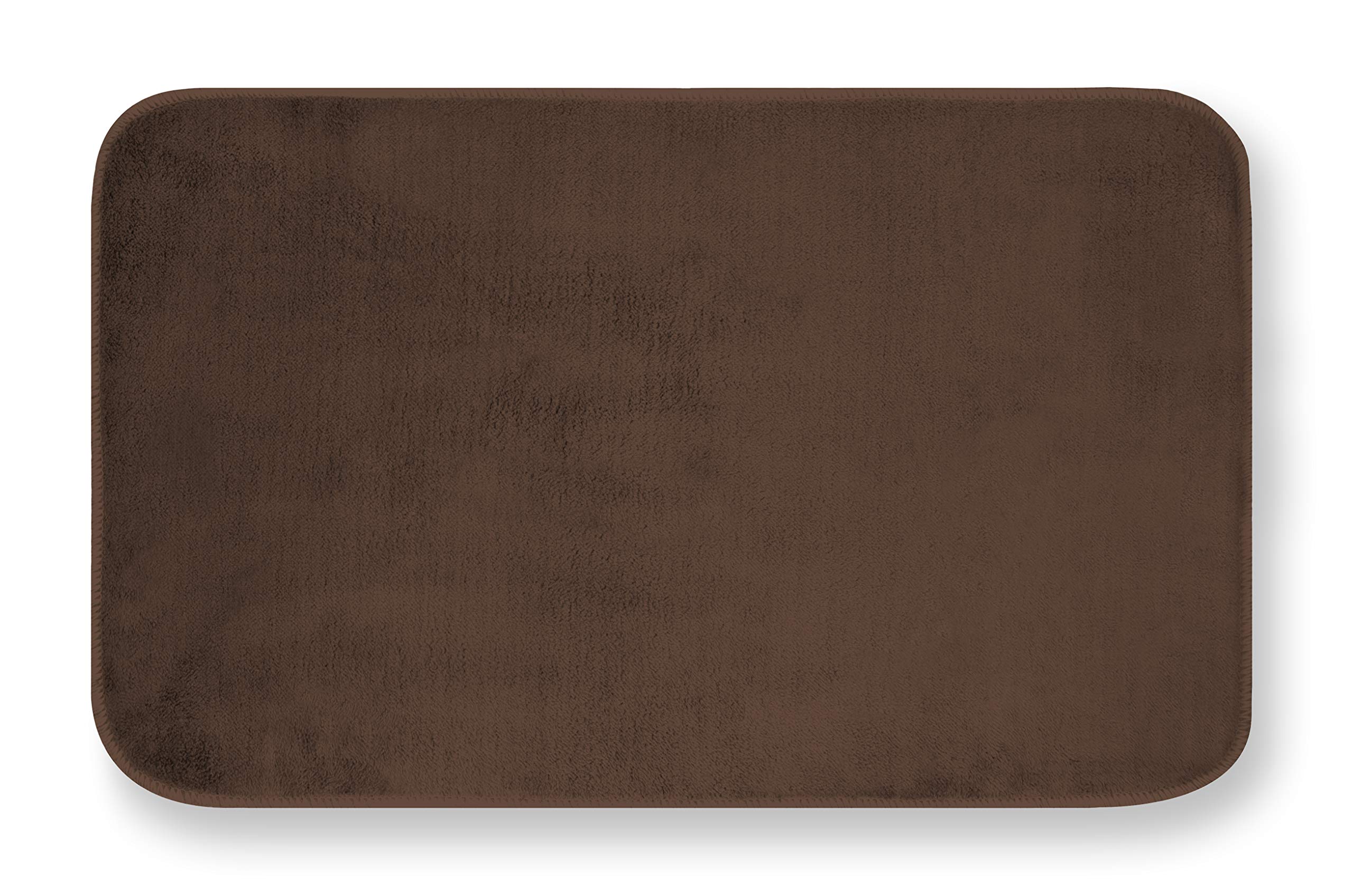 GEMITEX Merlin Rug, 50 x 80 cm, Ultra-absorbent, Polyester, Brown