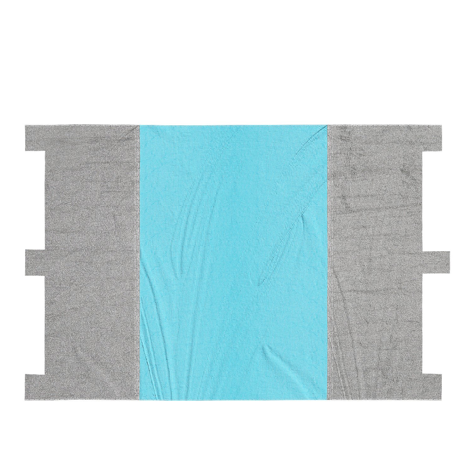 YUEBO Beach Blanket Picnic Blanket Oversized 7\' X 9\' Outdoor Nylon Beach Mat Portable Sand-proof Sand Mat with Six Anchor Pockets (dark blue, 7\' X 9\')