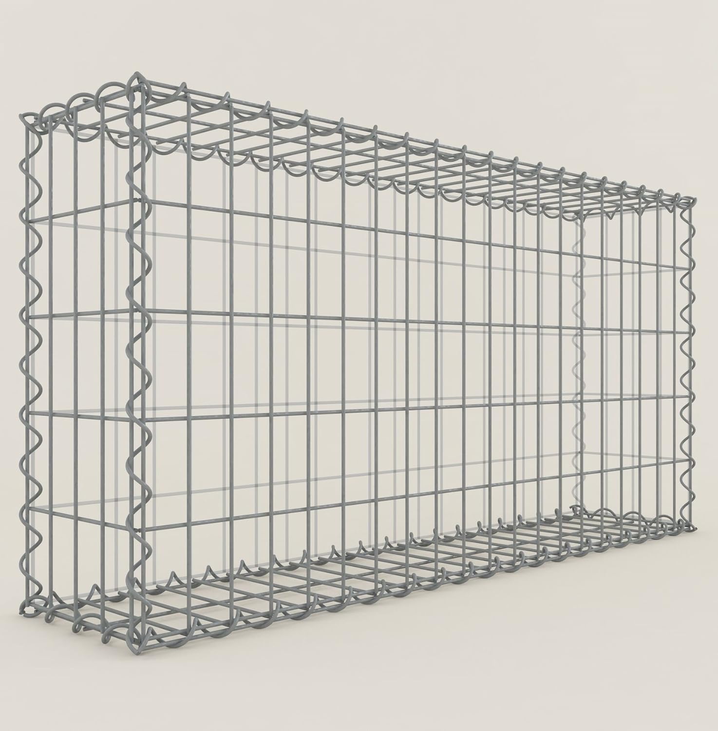 Gabionenkörbe Eckig 50x40x20cm - Witterungsbeständige Steinkörbe Made In Germany