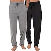 Fruit of the Loom Men's Extended Sizes Jersey Knit Sleep Pajama Lounge Pant (1 & 2 Packs)