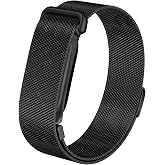 Mesh Band Compatible for Google Fitbit Air,Stainless Steel Milanese Loop | Metal Strap with Smooth Edges Magnetic Clasp,Adjustable Breathable Replacement Wristband for Men Women Dress Work Sport Daily