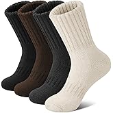 Senker Fashion Boot Socks for Women, Thick Wool Winter Warm Thermal Sock for Hiking Stockings Stuffers Christmas Gifts