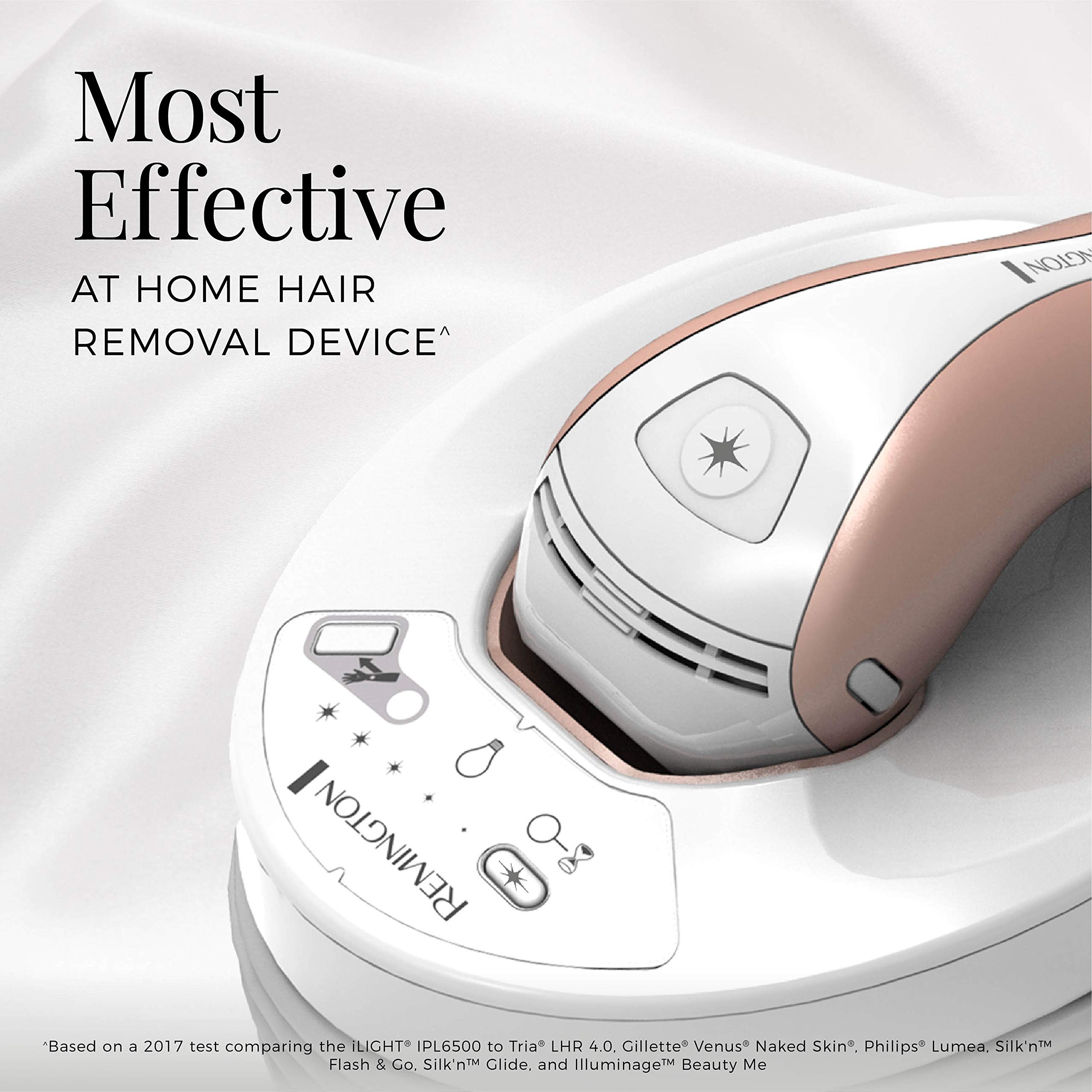 Remington iLIGHT Pro At-Home IPL Hair Removal System, Permanent Results w/ powerful 16Jsper flash & 3 bonus cartridges- FDA cleared for Women & Men