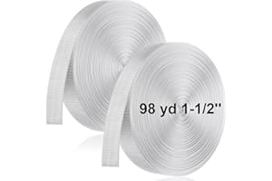 FineCheer 2 Rolls 1 Inch Nylon Webbing Strap 98 Yards Heavy Duty Flat Webbing Strap for Dog Leash Seat Belt Climbing Outdoors Indoors Gear Crafting DIY Making Repair