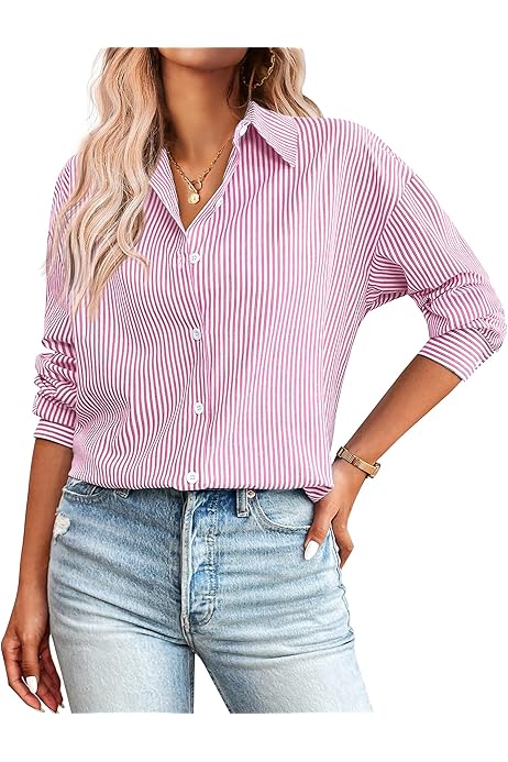 Blusas De Vestir Para Mujer Camisas Casuales Con Botones Para
