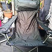 Faltstuhl Klappstuhl mit Getränkehaltern Polster und Armlehnen: Amazon