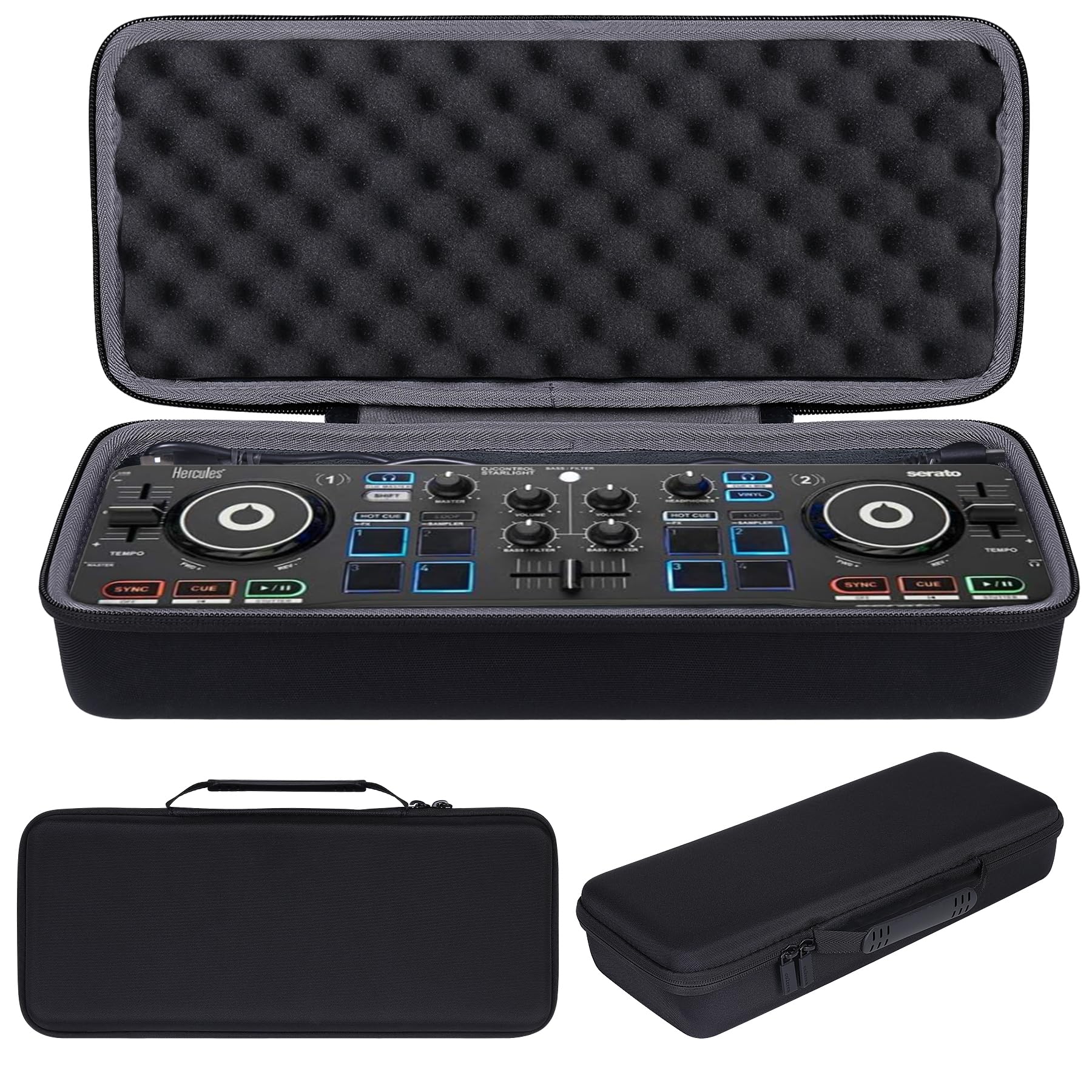 co2CREA Hard Travel Case Cover Case for Hercules DJControl Starlight/Hercules DJControl Mix Portable USB DJ Controller （Box Only,Excluding Controller