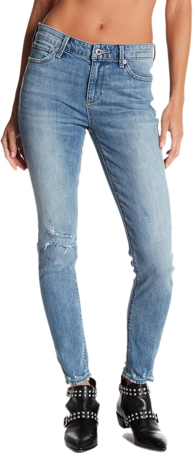 destroyed hem jeans