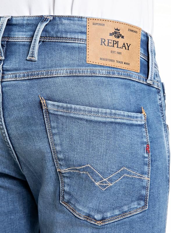 Jeans da Uomo Anbass, Medium Blue 009 (Blu), 31W/34L