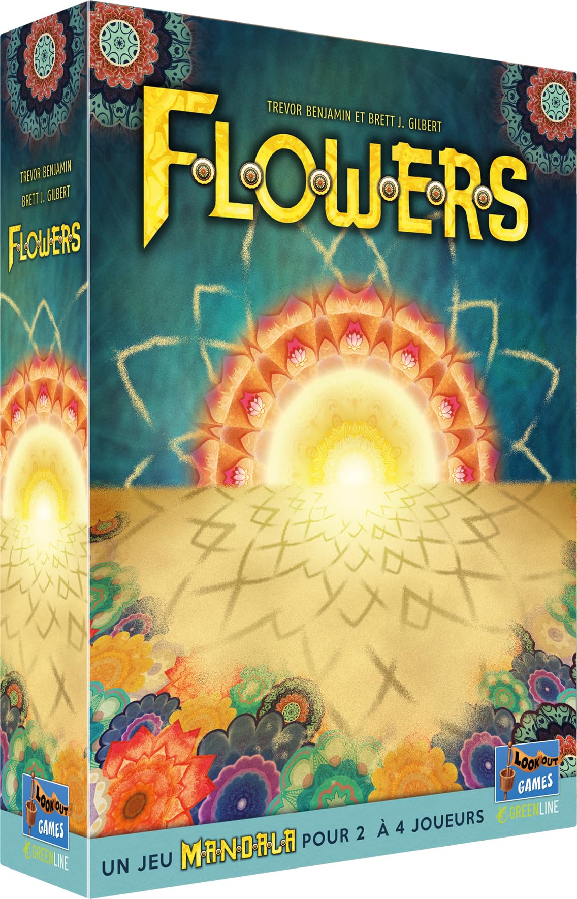 Lookout | Flowers: A Mandala Game | Board Game | Ages 10+ | 2-4 Players | 20-30 Minutes Playing Time