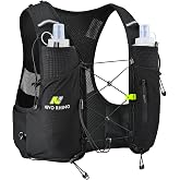 N NEVO RHINO Running Hydration Vest with 2 TPU 500ml Soft Flask | Lightweight Water Vest for Trail, Hiking, Breathable Back Panel, Utility Pockets, Reflective, Ideal for Women and Men