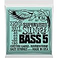 Ernie Ball 5-String Super Long Scale Slinky Nickel Wound Bass Guitar Strings, 45-130 Gauge (P02850)