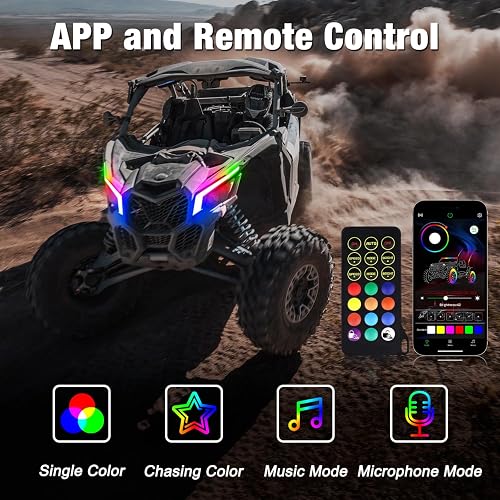 RGB LED Ersatzlicht Für Can Am Maverick X3 – Mit DRL & Blinklicht, IP68 Wasserdicht, Plug & Play (2017-2024)