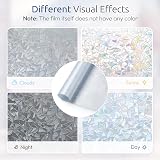 rabbitgoo Rainbow Window Film Privacy Film for Glass Windows 75x200cm view 5