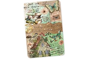 APPALACHIAN ARTISANS Clear Back Cover Insert for Kindle | Kindle Clear Case Cardstock Stickers Inserts | Bookish Booktok | Green Vintage Cottagecore Book Gifts for Women (Kindle Paperwhite 11th Generation)