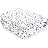 Subrtex Mattress Topper Cover Queen Size 3 Inch (Only Cover) Mattress Topper Protector Bedding Removable Encasement with Zipper Closure