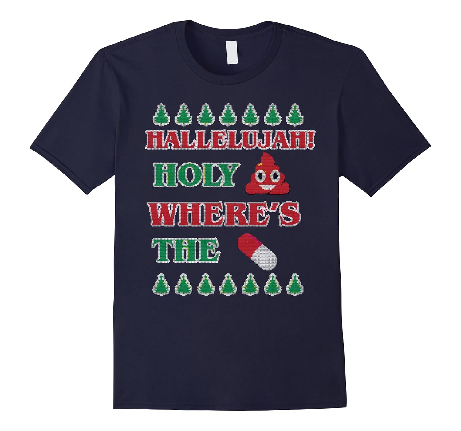 Hallelujah Holy Where's the Christmas Sweater Design shirt-ANZ