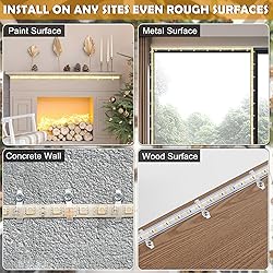 GRIVER 100 Pack Strip Light Mounting