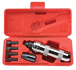 TEKTON 2905 3/8-Inch Drive Manual Hand Impact Driver Set, 7-Piece