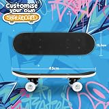 abeec Kids Skateboard 17 Inch - Decorate Your Own - Includes Stickers view 3