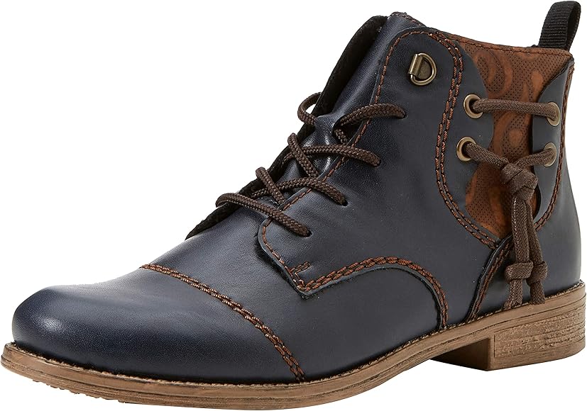 rieker navy blue ankle boots