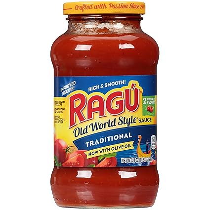 Ragu Pasta Sauce, Traditional, 24 oz 